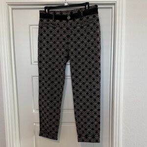 Cartonnier Black and White Geometric Pants
